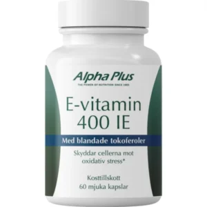 E-vitamin 400 IE 60 kapslar Alpha Plus