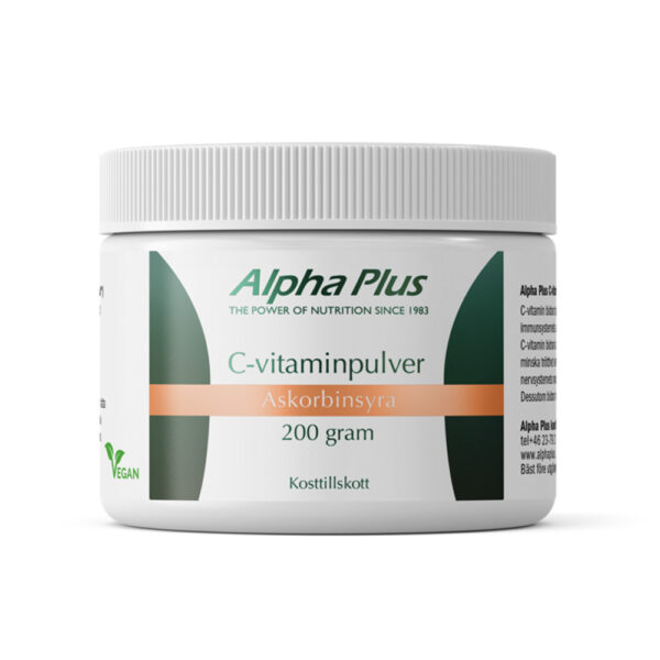 C-vitaminpulver (L-askorbinsyra) 200g
